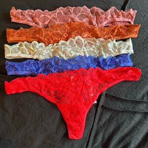 Bundle of pink by vs thong panties, never worn